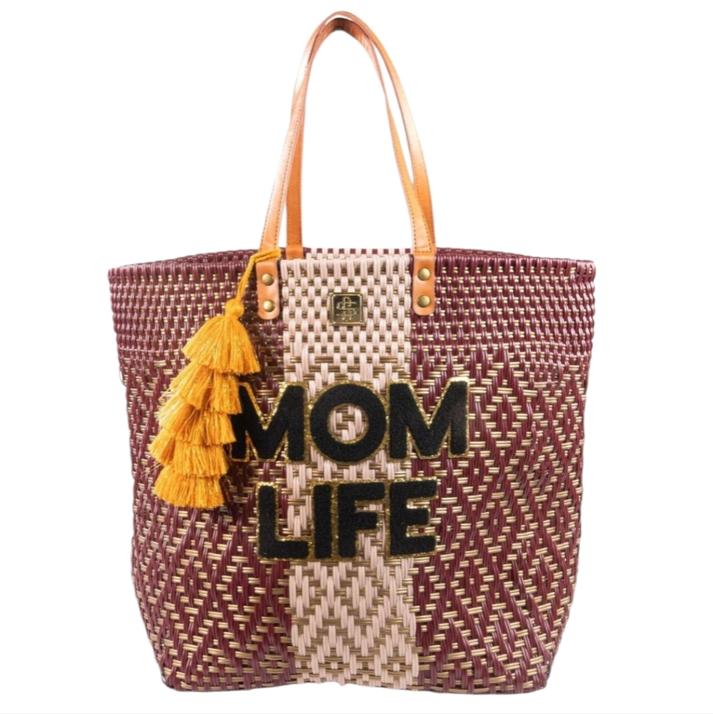 Simply Southern Mom Life Oversized Boho Tote Bag